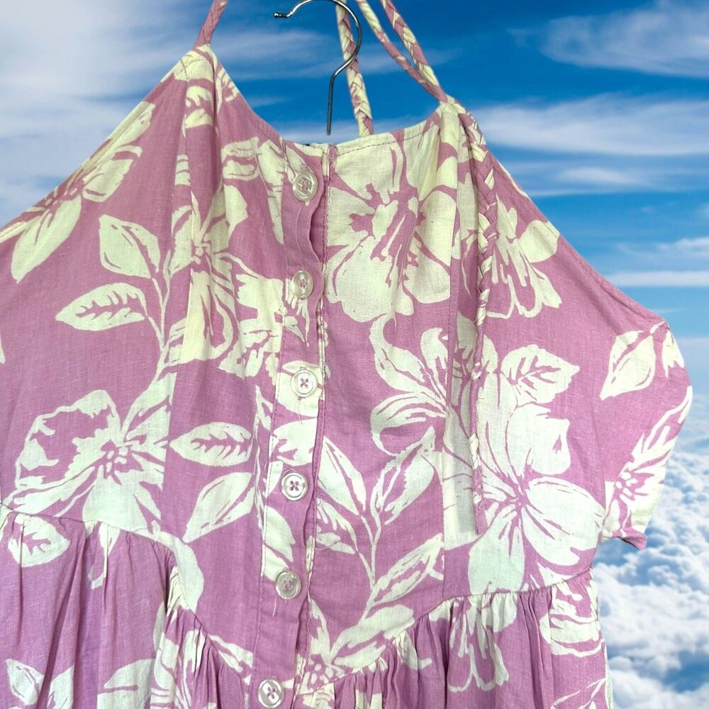 Free People The Perfect Sundress Size Medium Floral Linen Blend - Picture 3 of 8